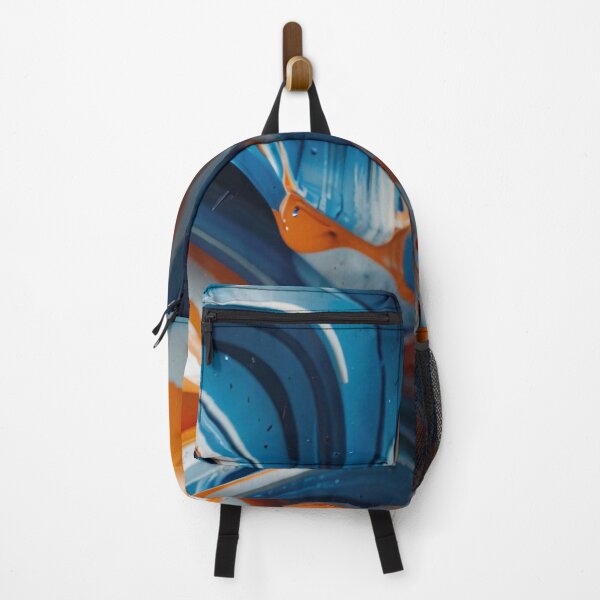 Item preview, Blue, Orange and White Swirling Pattern designed and sold by DJ-Portable.