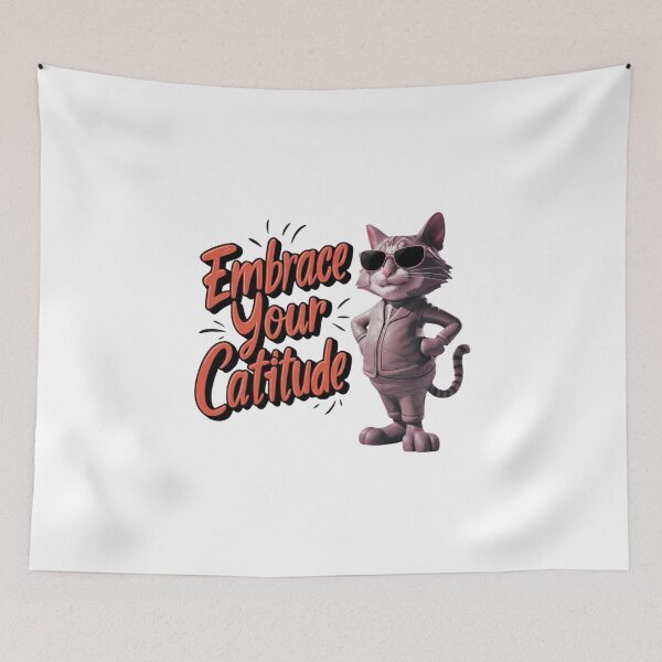 Item preview, Catitude: Embrace Your Catitude designed and sold by deluxedigital1.