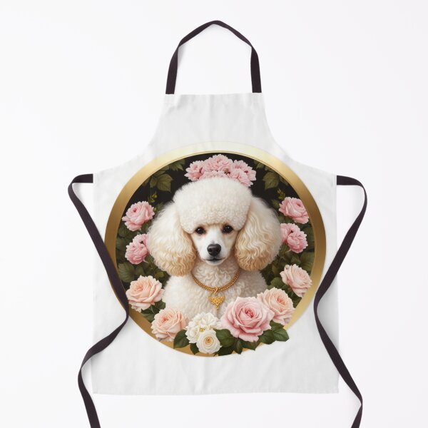 Item preview, White poodle and pastel pinks designed and sold by Astralia.