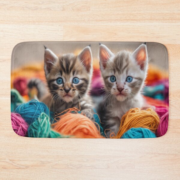 Item preview, Kittens in colorful wool designed and sold by LMStudioDesigns.