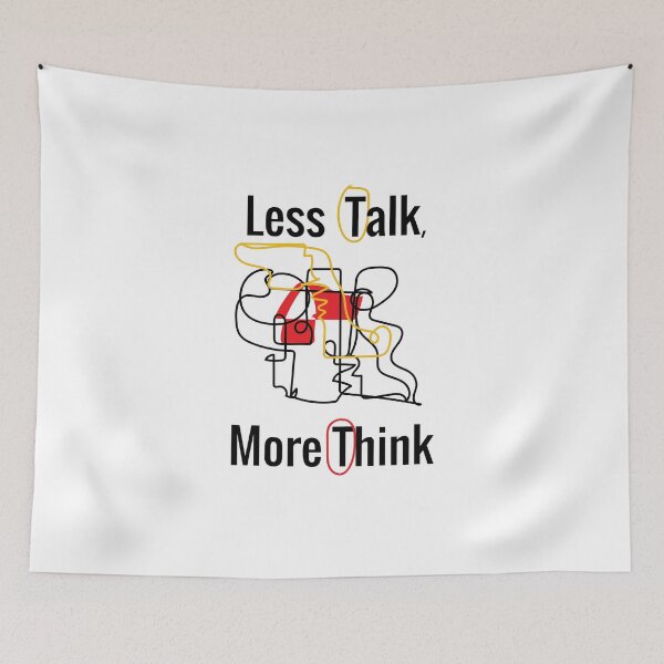 Item preview, Less talk, more think motivational-shirt  designed and sold by KARTICK DUTTA.