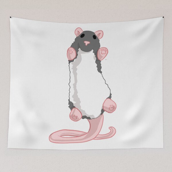 Item preview, Mid Grey Rat Plushie Stuffed Animal Sticker Single designed and sold by MonsterArtist.