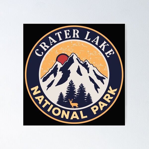 Item preview, Crater Lake National Park-Vintage designed and sold by graphic-map.
