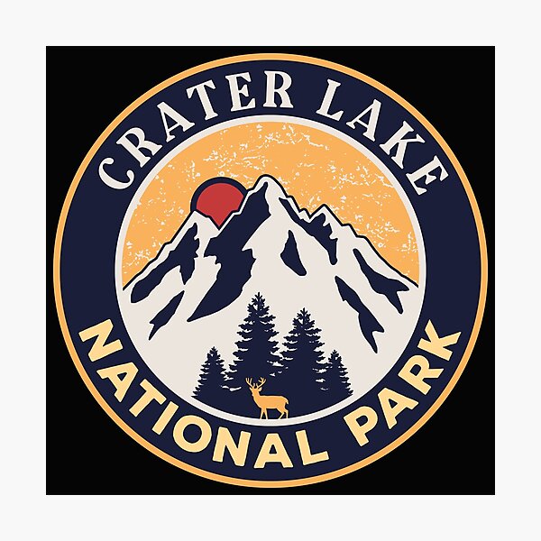 Item preview, Crater Lake National Park-Vintage designed and sold by graphic-map.