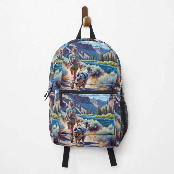 Item preview, Hiking with my Australian Shepherd designed and sold by Catherine Harrison.