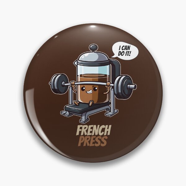 Item preview, French Press Working Out on Bench press designed and sold by The magic  Yellow bus.