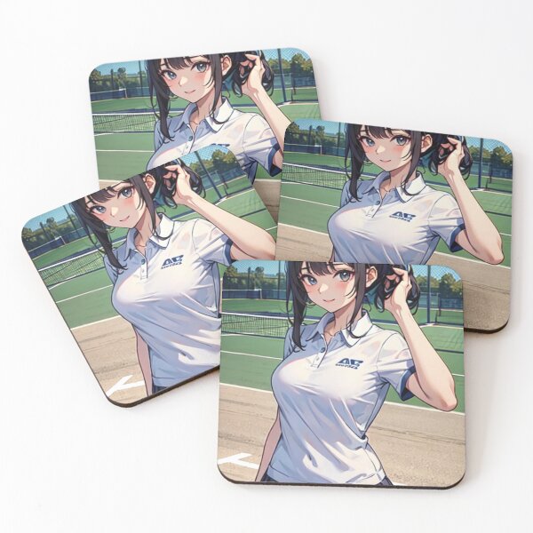 Item preview, tennis uniform Dark-Haired Anime Girl designed and sold by kenvel.