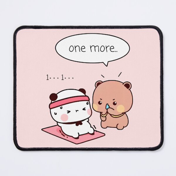Item preview, Bubu and Dudu Workout, Health, wealth, Mental peace, Encouraging Panda Persuades Bear to Exercise  designed and sold by FEBRICAST.