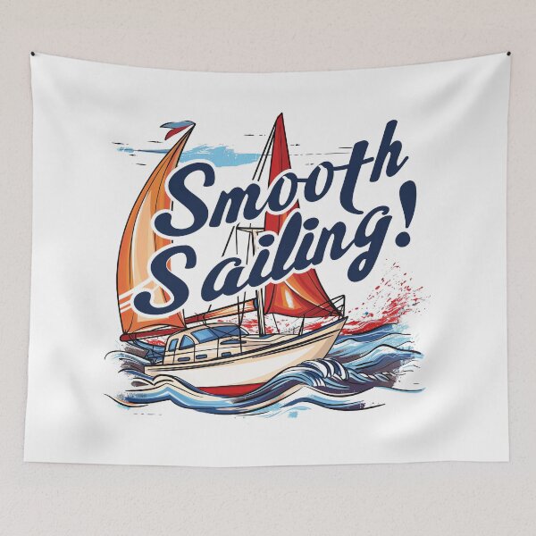 Item preview, Cartoon Sailing Adventure: Smooth Ahead on the Waves designed and sold by kjon88.