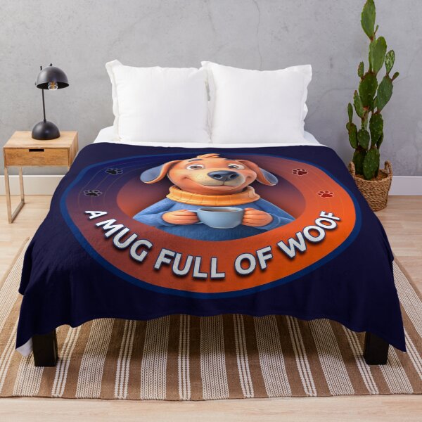 Item preview, A Mug Full of Woof: Adorable Dog with Coffee Mug designed and sold by Lovekica.