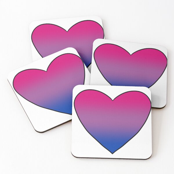 Item preview, Bi pride heart designed and sold by DeathOnABike.