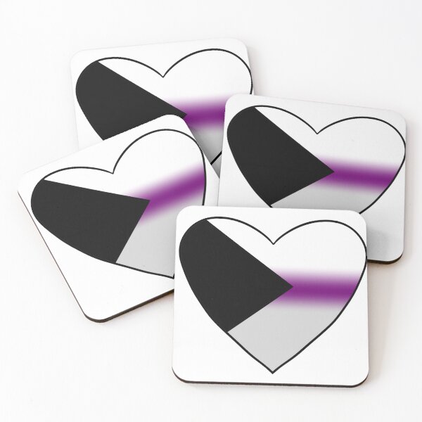 Item preview, Demisexual pride heart designed and sold by DeathOnABike.