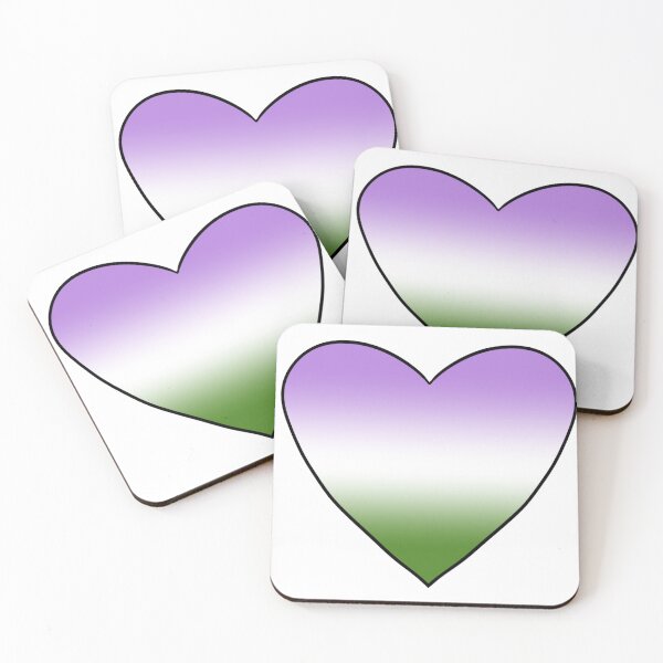 Item preview, Genderqueer pride heart designed and sold by DeathOnABike.