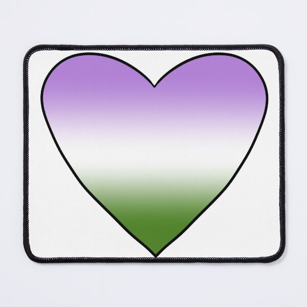 Item preview, Genderqueer pride heart designed and sold by DeathOnABike.