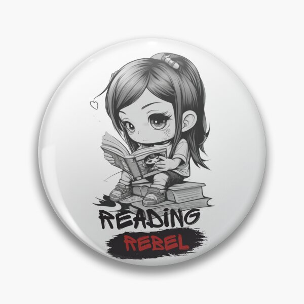 Item preview, Chibi Girl Reader &  "Reading Rebel" designed and sold by MusesWhispers.