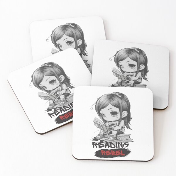 Item preview, Chibi Girl Reader &  "Reading Rebel" designed and sold by MusesWhispers.