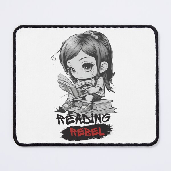 Item preview, Chibi Girl Reader & "Reading Rebel" designed and sold by MusesWhispers.
