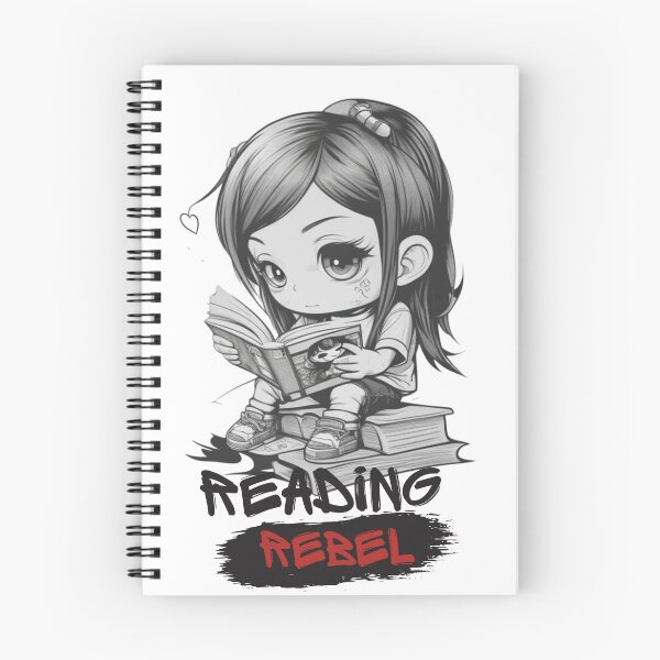 Item preview, Chibi Girl Reader &  "Reading Rebel" designed and sold by MusesWhispers.