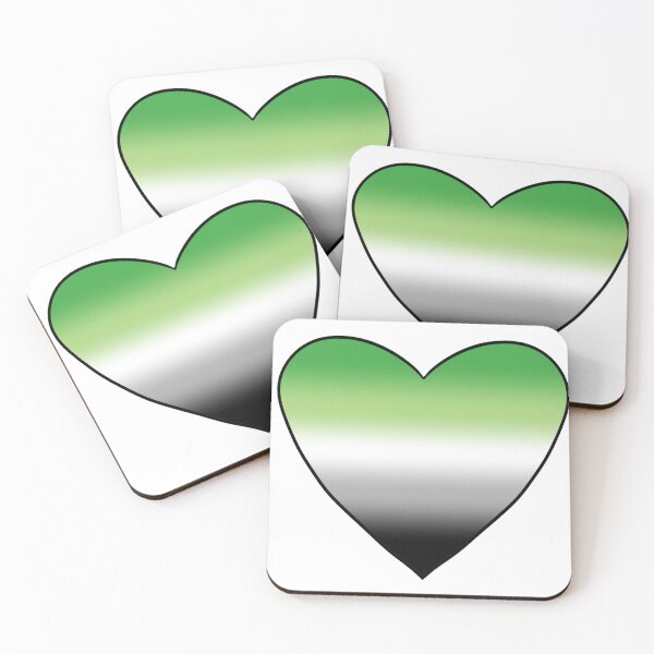 Item preview, Aromantic pride heart designed and sold by DeathOnABike.