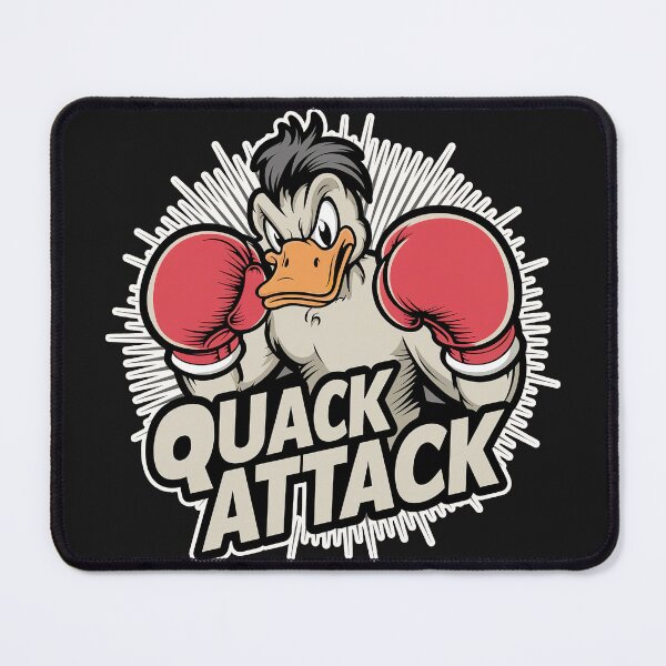 Item preview, "Quack Attack" Funny Boxer Duck Boxing Lover T-Shirt designed and sold by Witty Shirts.