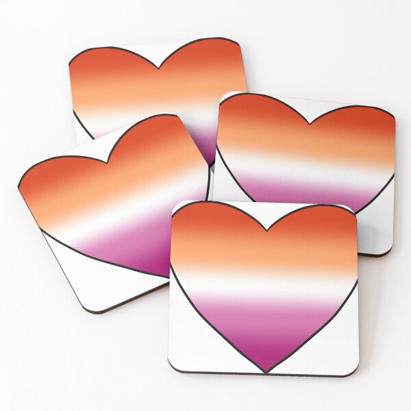 Item preview, Lesbian pride heart designed and sold by DeathOnABike.