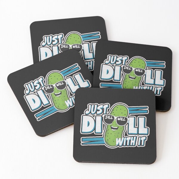 Item preview, "Just Dill With It" Funny Cucumber Dill Salad T-Shirt designed and sold by Witty Shirts.