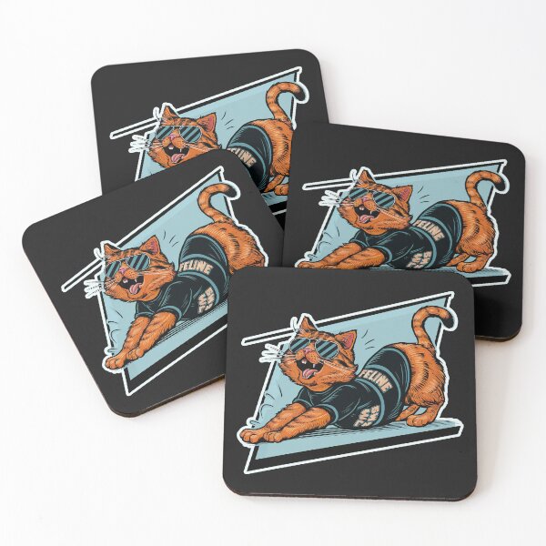 Item preview, "Vintage Cute Cat Doing Morning Cat Yoga" T-Shirt designed and sold by Witty Shirts.