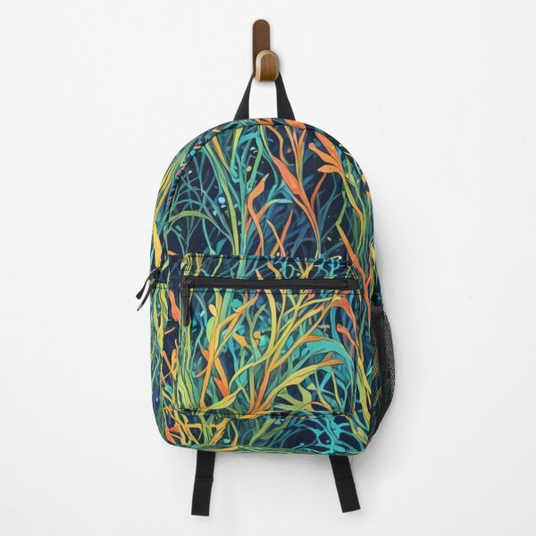 Item preview, Abstract Bioluminescent Seagrass Pattern designed and sold by calibrit.