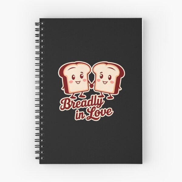 Item preview, "Breadly in Love" Funny Cute Bread Couple Love T-Shirt designed and sold by Witty Shirts.