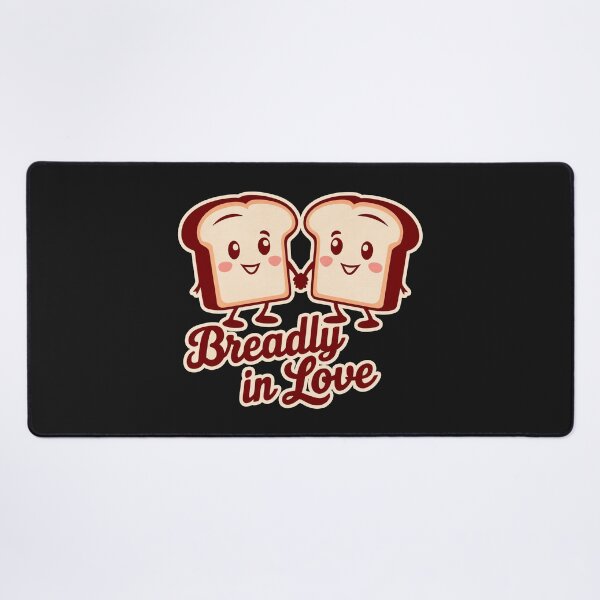 Item preview, "Breadly in Love" Funny Cute Bread Couple Love T-Shirt designed and sold by Witty Shirts.
