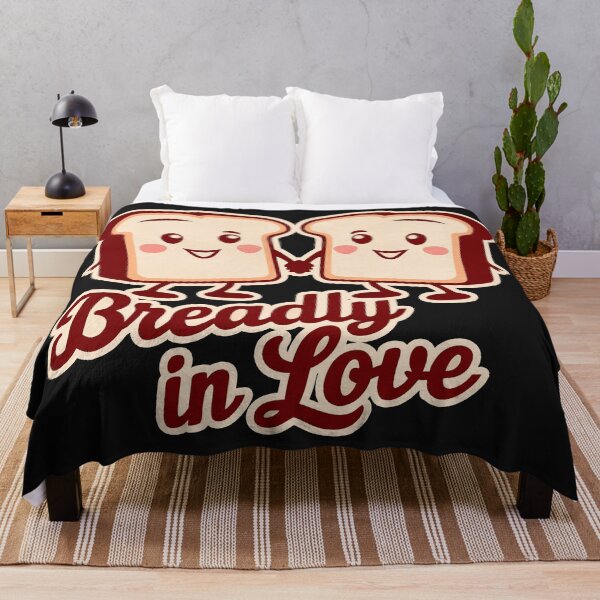 Item preview, "Breadly in Love" Funny Cute Bread Couple Love T-Shirt designed and sold by Witty Shirts.
