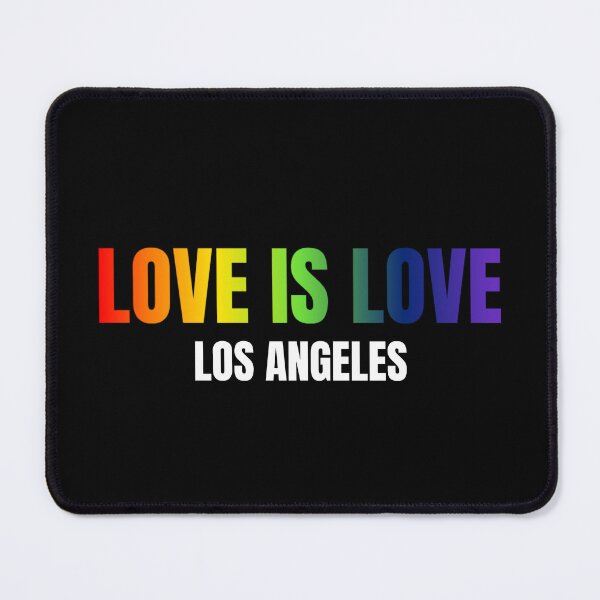 Item preview, Los Angeles Love is Love t-shirt, Rainbow color pride LGBTQ graphic t-shirt, Pride unisex t-shirt, pride outfit ideas, pride month tees, designed and sold by PrideBeProud.