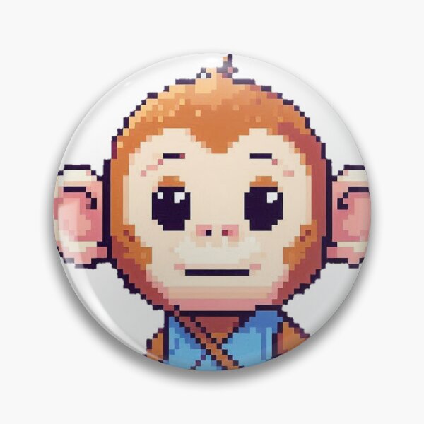 Item preview, Cheerful Pixel Monkey designed and sold by DarkenFusion.
