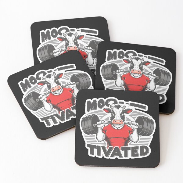 Item preview, "Moo-tivated" Bulky Bull Working Out Gym Lover T-Shirt designed and sold by Witty Shirts.