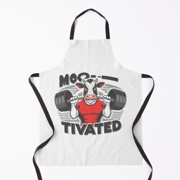 Item preview, "Moo-tivated" Bulky Bull Working Out Gym Lover T-Shirt designed and sold by Witty Shirts.