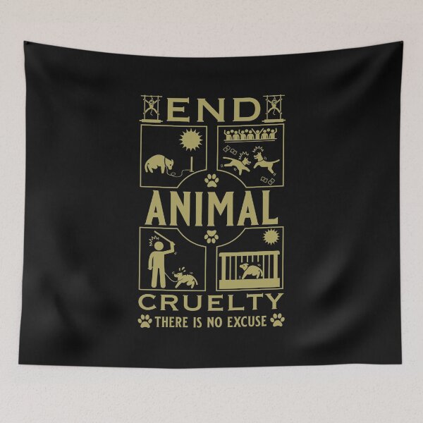 Item preview, End Animal Cruelty designed and sold by happygiftideas.