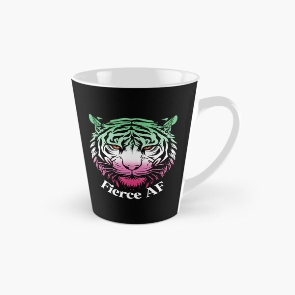 Item preview, Fierce AF Tiger with Abrosexual Pride Flag Colors, Abrosexual Flag Design designed and sold by Travelslightly.