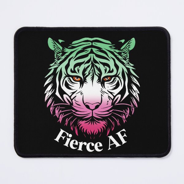 Item preview, Fierce AF Tiger with Abrosexual Pride Flag Colors, Abrosexual Flag Design designed and sold by Travelslightly.