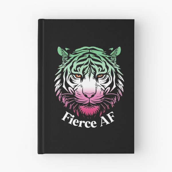 Item preview, Fierce AF Tiger with Abrosexual Pride Flag Colors, Abrosexual Flag Design designed and sold by Travelslightly.