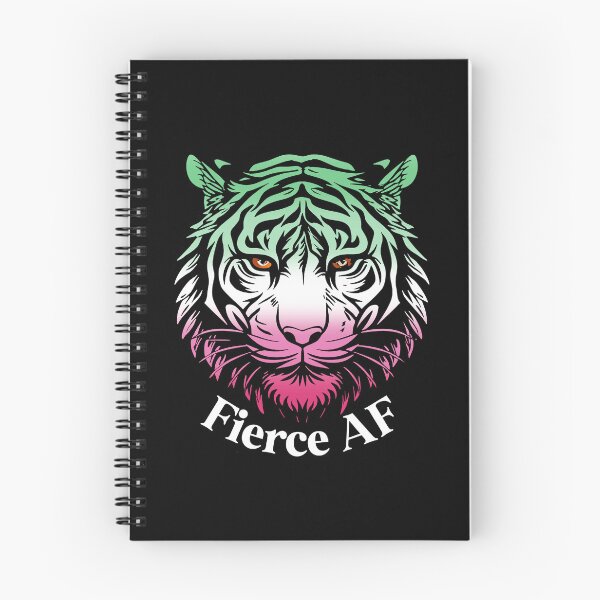 Item preview, Fierce AF Tiger with Abrosexual Pride Flag Colors, Abrosexual Flag Design designed and sold by Travelslightly.
