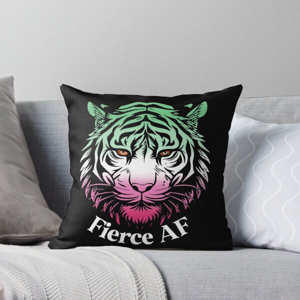 Item preview, Fierce AF Tiger with Abrosexual Pride Flag Colors, Abrosexual Flag Design designed and sold by Travelslightly.