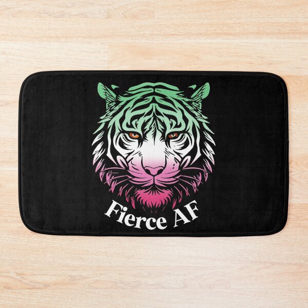 Item preview, Fierce AF Tiger with Abrosexual Pride Flag Colors, Abrosexual Flag Design designed and sold by Travelslightly.