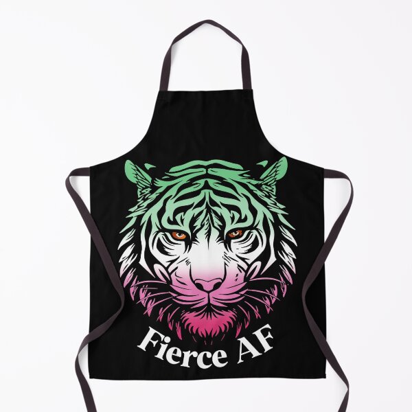 Item preview, Fierce AF Tiger with Abrosexual Pride Flag Colors, Abrosexual Flag Design designed and sold by Travelslightly.