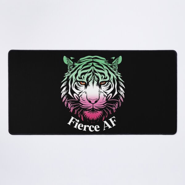 Item preview, Fierce AF Tiger with Abrosexual Pride Flag Colors, Abrosexual Flag Design designed and sold by Travelslightly.
