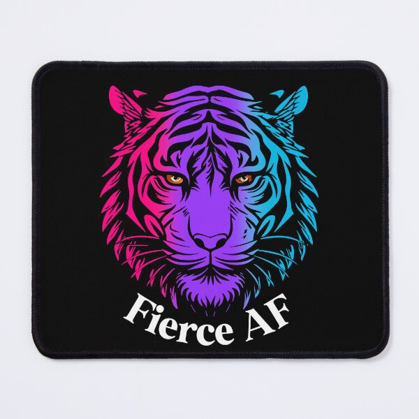 Item preview, Firece AF Tiger with Androgynous Pride Flag Colors, Androgyne Flag Design designed and sold by Travelslightly.