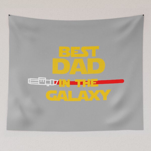 Item preview, BEST DAD IN THE GALAXY RED LIGHTSABER GRY designed and sold by LuizSilva1983.