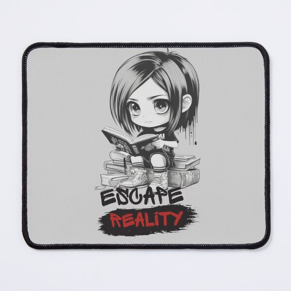 Item preview, Chibi Girl Reader &  "Escape Reality" designed and sold by MusesWhispers.