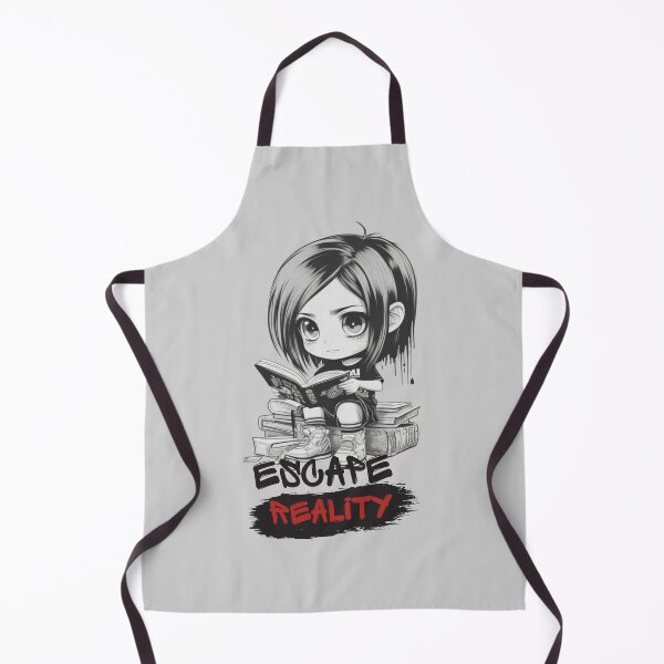 Item preview, Chibi Girl Reader & "Escape Reality" designed and sold by MusesWhispers.