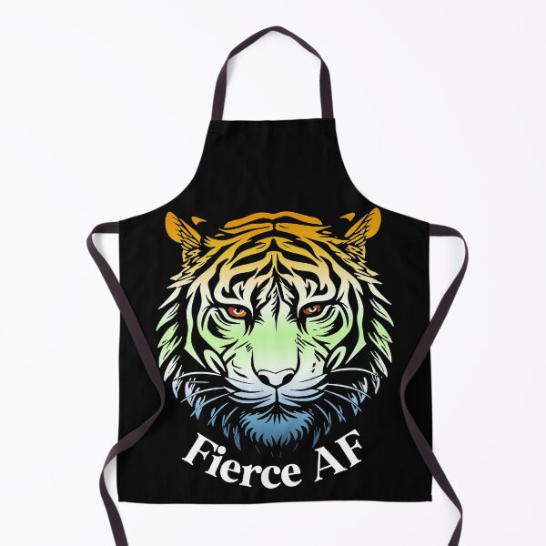 Item preview, Firece AF Tiger with AroAce Agender Pride Flag Colors, AroAce Agender Flag Design designed and sold by Travelslightly.