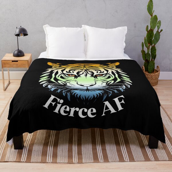 Item preview, Firece AF Tiger with AroAce Agender Pride Flag Colors, AroAce Agender Flag Design designed and sold by Travelslightly.